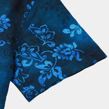 Men's Blue Hawaiian Floral Shirt