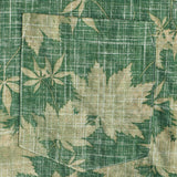 Men's Green Retro Hawaiian Shirt with Chest Pocket