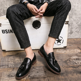 Men's Fringed Leather Loafers