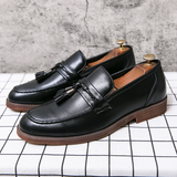 Men's Fringed Leather Loafers