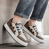 Brown Men's Leather Sneakers