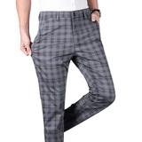 Men's Checked Office Pants