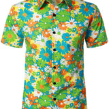 Graham Men's Hawaiian Short Sleeve Shirt – Green