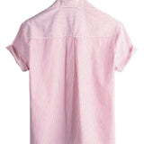 Solid Colour Men's Short Sleeve Shirt