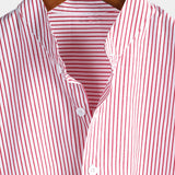 Men's Short Sleeve Mandarin Collar Shirt