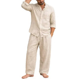 Cameron Men's Linen-Blend Set