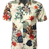 Men's White Hawaiian Shirt