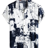Dennis Men's Retro Short Sleeve Shirt – White