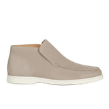 Men's Ankle-Height Suede Loafers – Greige