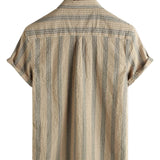 Clayton Men's Hawaiian Short Sleeve Shirt with Chest Pocket