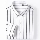 Men's Elegant Striped Cotton Shirt