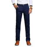 Elegant Solid-Colour Men's Pants