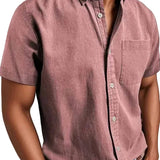 Elegant Men's Short Sleeve Shirt