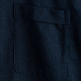Men's Mandarin Collar Shirt with Chest Pocket