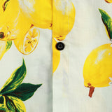 Men's Lemon Print Beach Shirt