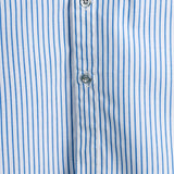 Ronald Men's Short Sleeve Striped Shirt with Chest Pocket – Blue