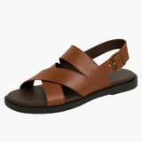 Cameron Elegant Men's Cross-Strap Sandals