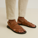 Cameron Elegant Men's Cross-Strap Sandals