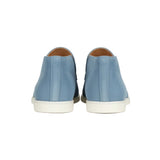 Men's Ankle-Height Suede Loafers – Light Blue