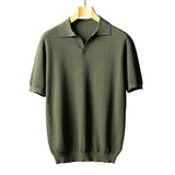 Men's Elegant Cotton Knit Polo Shirt