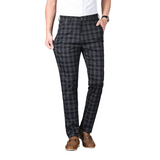 Men's Checked Office Pants