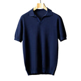 Men's Elegant Cotton Knit Polo Shirt