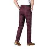 Men's Checked Office Pants