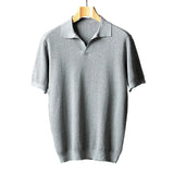 Men's Elegant Cotton Knit Polo Shirt