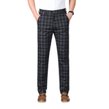 Men's Checked Office Pants