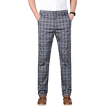 Men's Checked Office Pants
