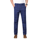 Men's Checked Office Pants