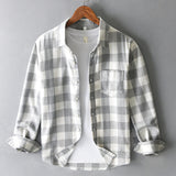 Men's Cotton Plaid Shirt
