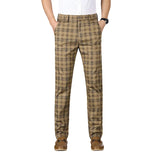 Men's Checked Office Pants