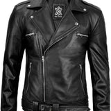 Dennis Men's Lambskin Biker Jacket