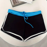 Brian Men's Black Ocean-Look Swim Shorts