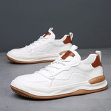 Men's Thick-Sole Leather Shoes