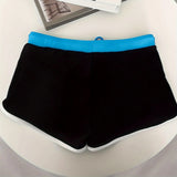 Brian Men's Black Ocean-Look Swim Shorts