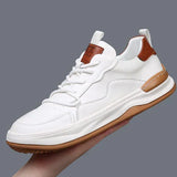Men's Thick-Sole Leather Shoes