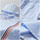 Men's Lightweight Linen-Blend Hoodie