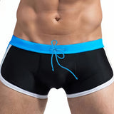 Brian Men's Black Ocean-Look Swim Shorts