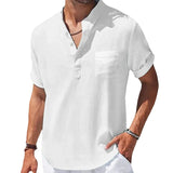 Elegant Men's Short Sleeve Summer Shirt