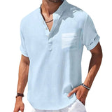 Elegant Men's Short Sleeve Summer Shirt