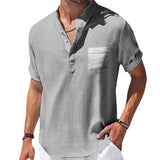 Elegant Men's Short Sleeve Summer Shirt