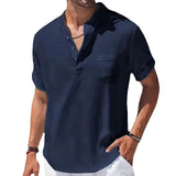 Elegant Men's Short Sleeve Summer Shirt