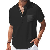 Elegant Men's Short Sleeve Summer Shirt