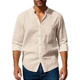 Men's Cotton and Linen Summer Shirt