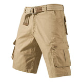 Men's Knee-Length Cotton Cargo Shorts