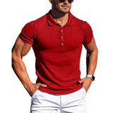 Men's Elegant Striped Polo Shirt