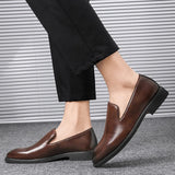 Men's Comfortable Leather Slip-On Shoes