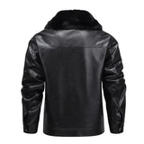 Men's Fleece-Lined Leather Jacket